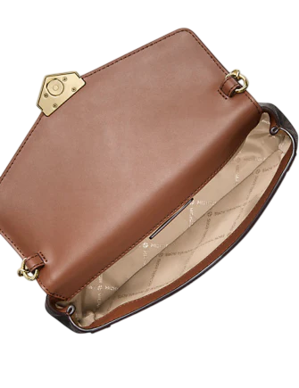 Michael Michael Kors Soho Small Signature Logo Convertible Crossbody Bag Brown