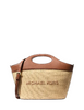 Michael Michael Kors Tatum Medium Woven Convertible Crossbody Bag Luggage
