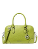 Michael Michael Kors Thompson Medium Pebbled Leather Satchel Lime