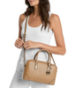 Michael Michael Kors Thompson Pebbled Leather Satchel Camel