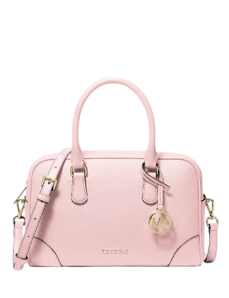 Michael Michael Kors Thompson Pebbled Leather Satchel Powder Blush