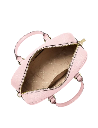 Michael Michael Kors Thompson Pebbled Leather Satchel Powder Blush