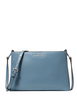 Michael Michael Kors Trisha Medium Pebbled Leather Crossbody Bag Cornflower