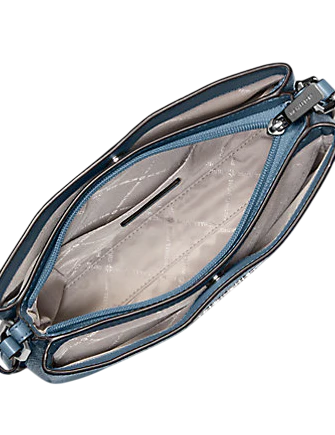 Michael Michael Kors Trisha Medium Pebbled Leather Crossbody Bag Cornflower