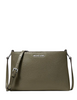 Michael Michael Kors Trisha Medium Pebbled Leather Crossbody Bag Olive