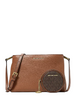 Michael Michael Kors Trisha Pebbled Leather Crossbody Bag With Pouch Brown