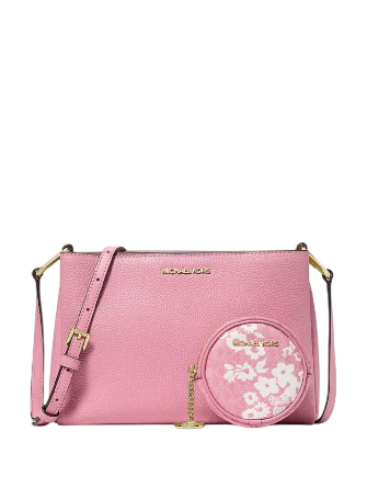 Michael Michael Kors Trisha Pebbled Leather Crossbody Bag With Pouch