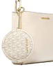 Michael Michael Kors Trisha Pebbled Leather Crossbody Bag With Pouch Light Cream 