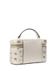 Michael Michael Kors Vivi Small Floral Printed Vanity Crossbody Bag Light Cream