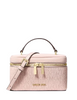 Michael Michael Kors Vivi Small Signature Logo Vanity Crossbody Bag Powder Blush
