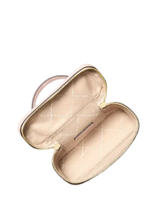 Michael Michael Kors Vivi Small Signature Logo Vanity Crossbody Bag Powder Blush