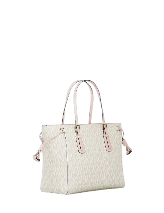 Michael Michael Kors Voyager Extra-Small Signature Logo Convertible Crossbody Bag Powder Blush