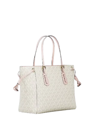 Michael Michael Kors Voyager Extra Small Signature Logo Tote Bag Powder Blush