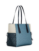 Michael Michael Kors Voyager Large Color-Block Signature Logo Tote Bag  Denim 