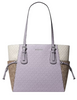 Michael Michael Kors Voyager Large Color-Block Signature Logo Tote Bag Lilac