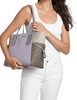 Michael Michael Kors Voyager Large Color-Block Signature Logo Tote Bag Lilac