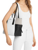 Michael Michael Kors Voyager Large Color-Block Signature Logo Tote Bag Optic White