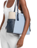 Michael Michael Kors Voyager Large Color-Block Signature Logo Tote Bag  Pale Ocean 