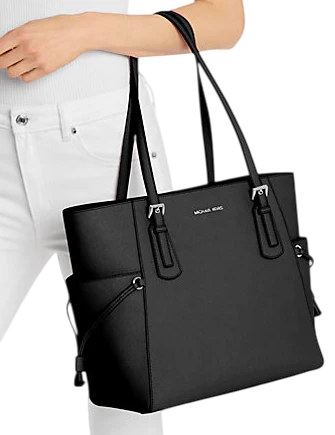 Michael Michael Kors Voyager Large Saffiano Leather Tote Bag Black