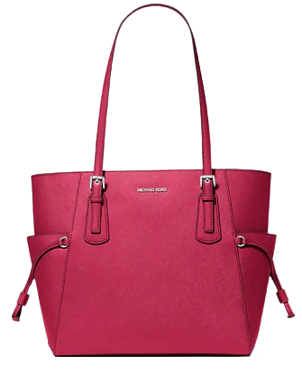 Michael Michael Kors Voyager Large Saffiano Leather Tote Bag Dark Raspberry