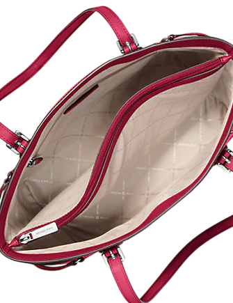 Michael Michael Kors Voyager Large Saffiano Leather Tote Bag Dark Raspberry