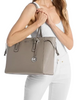 Michael Michael Kors Voyager Large Saffiano Leather Tote Bag Pearl Grey