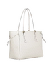 Michael Michael Kors Voyager Large Signature Logo Top-Zip Tote Bag Light Cream 