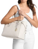 Michael Michael Kors Voyager Large Signature Logo Top-Zip Tote Bag Light Cream 
