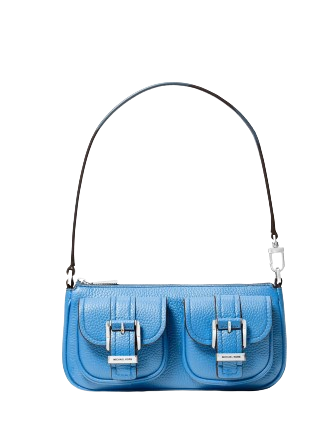 Michael Michael Kors Zoe Small Leather Convertible Shoulder Bag South Pacific