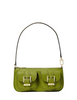 Michael Michael Kors Zoe Small Pebbled Leather Pochette Meadow Green