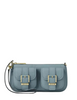 Michael Michael Kors Zoe Small Suede Convertible Pochette Chambray