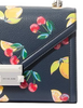 Michael Michael Whitney Medium Sequined Fruit Print Shoulder Bag Navy