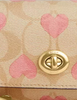 Coach Sunglass Case In Signature Canvas With Heart Print