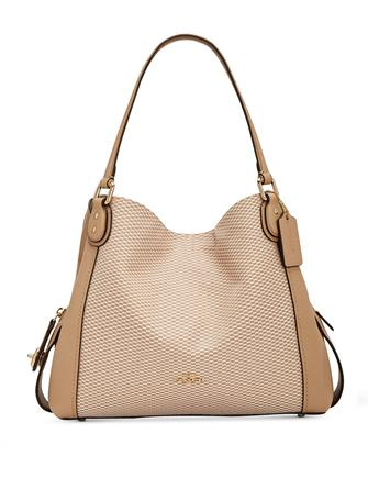 Coach Lexy Legacy Jacquard and Leather Shoulder Bag