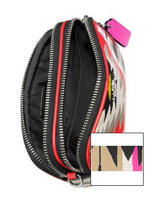 Coach Crossbody Pouch Printed Crossgrain Hawk Feather