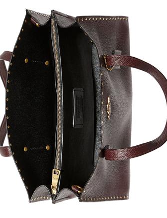 Coach Border Rivets Charlie Carryall in Pebble Leather