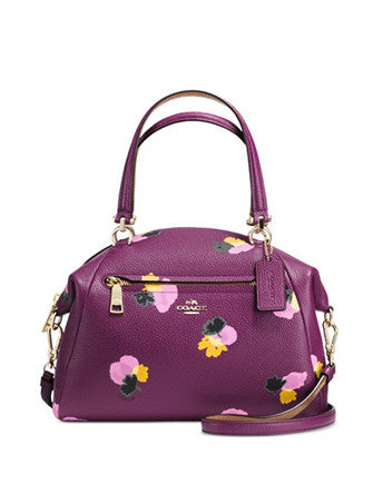 Coach Prairie Satchel in Floral Print Leather