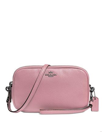 Coach Crossbody Clutch in Pebble Leather