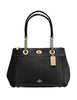 Coach Turnlock Edie in Polished Pebble Leather