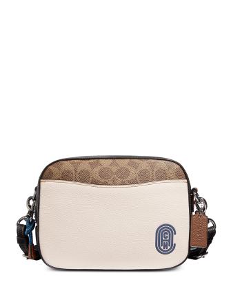Coach Camera Bag In Signature Leather With Patch