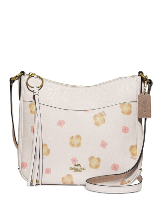 Coach Chaise Pansy Print Leather Crossbody | Brixton Baker
