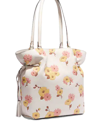 Coach Andy Tote With Floral Cluster Print