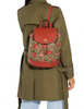 Coach Dempsey Drawstring Backpack In Signature Canvas With Wild Strawberry Print