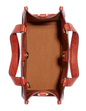 Coach Dempsey Tote 22 In Signature Canvas With Wild Strawberry Print