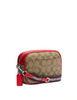 Coach Mini Jamie Camera Bag In Signature Canvas With Wild Strawberry