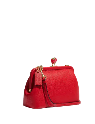 Coach Outlet Nora Kisslock Crossbody with Strawberry Red One Size