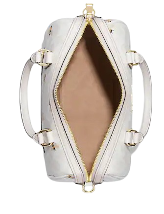 Coach Rowan Satchel In Signature Canvas With Bee Print