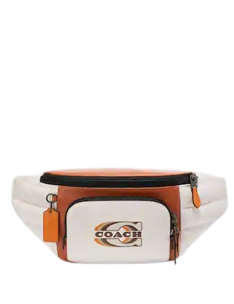 Coach Track Belt Bag With Quilting And Coach Stamp