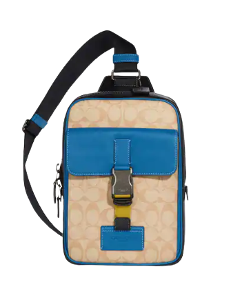 Coach Track Pack In Colorblock Signature Canvas | Brixton Baker Coach Track Pack In Colorblock Signature Canvas | Brixton Baker