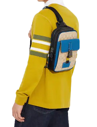 Coach Track Pack In Colorblock Signature Canvas | Brixton Baker